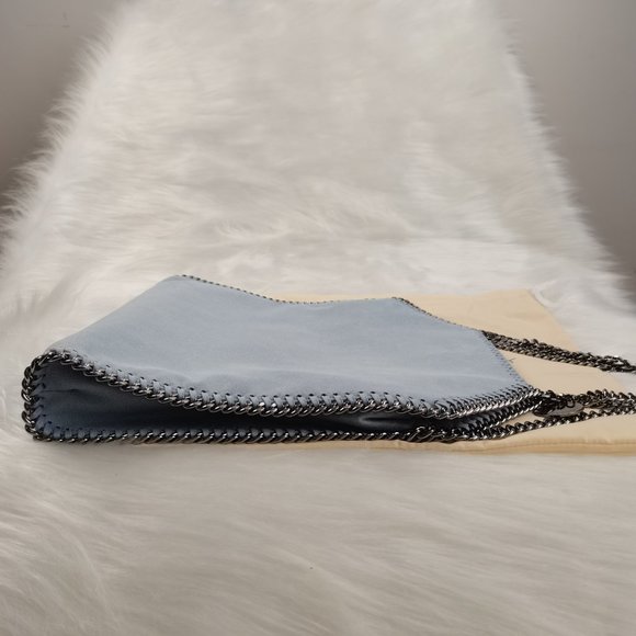 STELLA MCCARTNEY  Falabella  Shoulder Bag Metallic in light bule - Picture 6 of 15